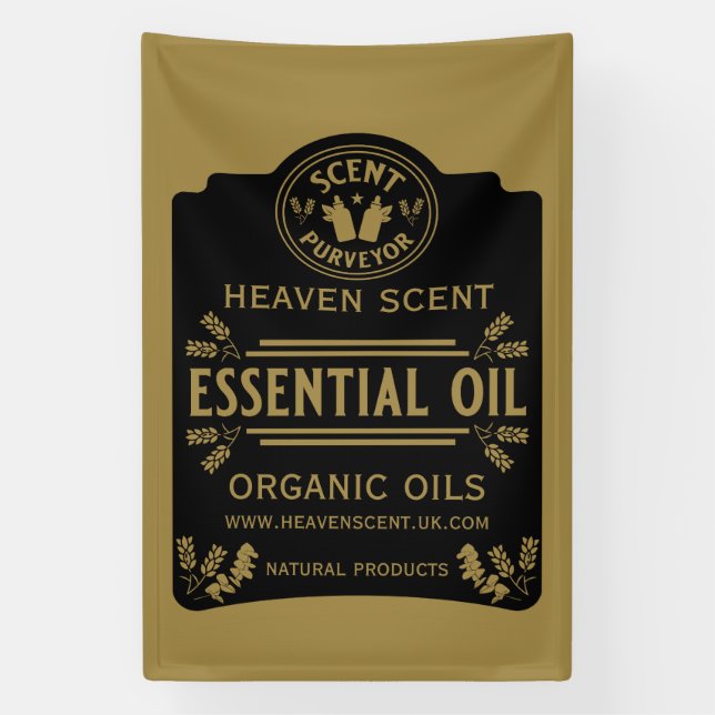 Banderoles Parfums d'huiles essentielles (Verticale)