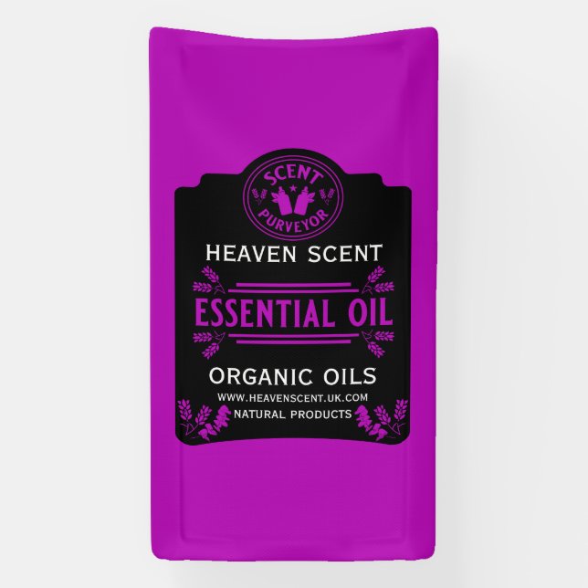 Banderoles Parfums d'huiles essentielles (Verticale)