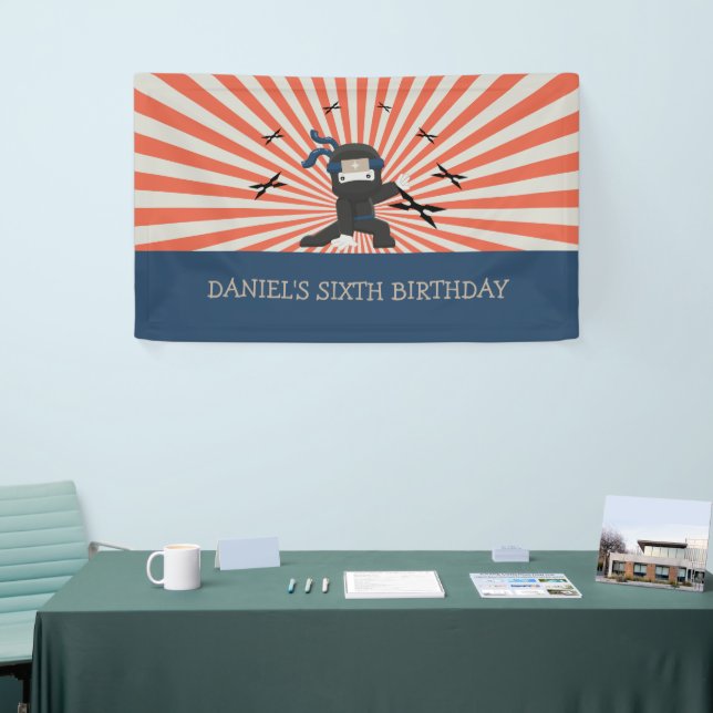 Banderoles Parti Anniversaire de enfant guerrier de Cute Ninj (Salon professionnel)