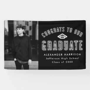Banderoles Parti de graduation photo Neon moderne