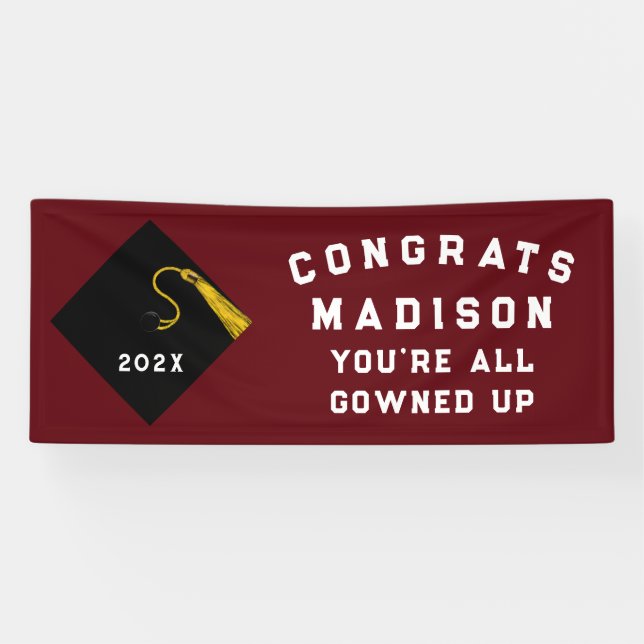 Banderoles Parti de l'obtention du diplôme 2025 (Horizontal)