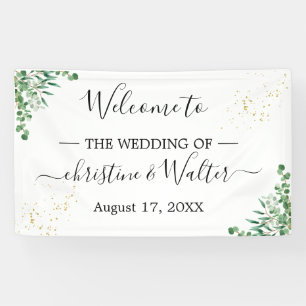 Banderoles Parti de mariage Feuille de l'Eucalyptus et de l'é