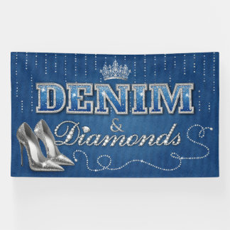 Banderoles Parti Denim et Diamonds