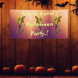 Banderoles Parti Zombie Halloween