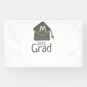 Banderoles Parties scintillant de bouchon de graduation en ar