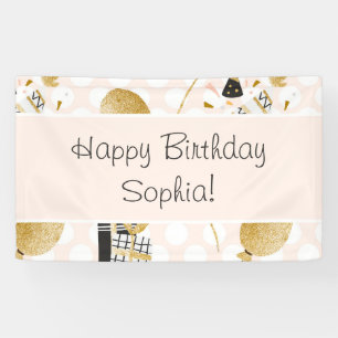 Banderoles Parties scintillant d'or Ballons et Casquettes de 