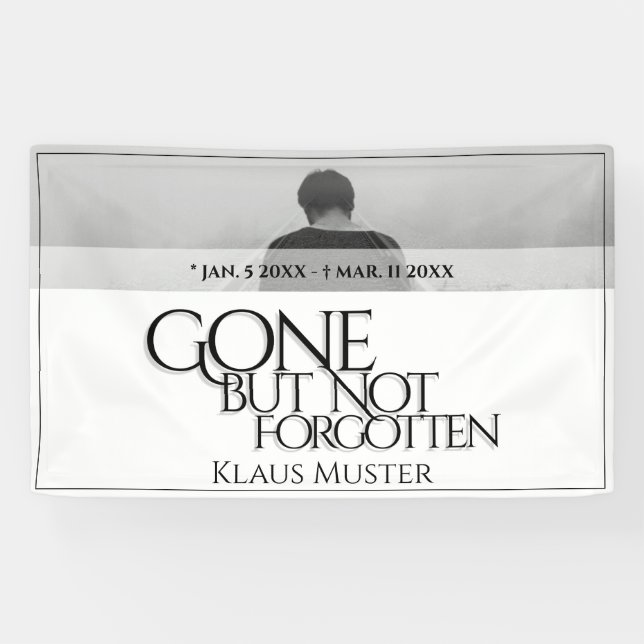 Banderoles Partis, mais pas oubliés - brillants (Horizontal)