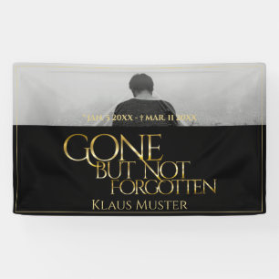 Banderoles Partis mais pas oubliés - Or foncé