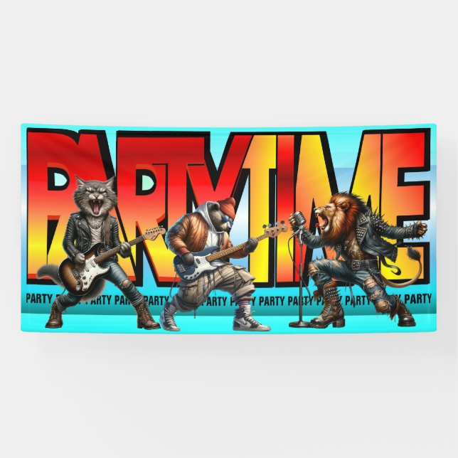 BANDEROLES PARTY TIME (Horizontal)