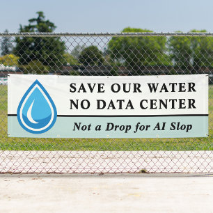 BANDEROLES PAS DE SAUVEGARDE DE CENTRE DE DONNÉES NOTRE EAU P