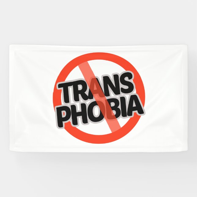 Banderoles Pas de transphobie (Horizontal)