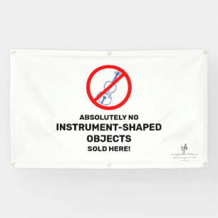 Banderoles Pas de Violons Bleus Boutique Musique Locale