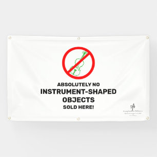 Banderoles Pas de violons verts Boutique Musique locale