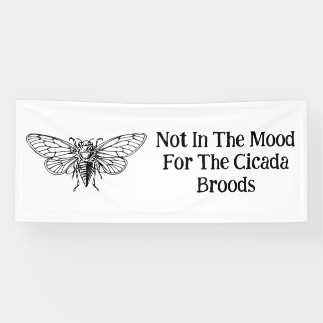 Banderoles Pas D'Humeur Pour Les Broods Du Canada (Horizontal)