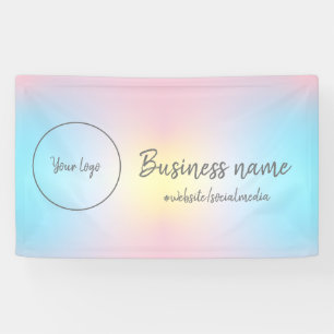 Banderoles Pastel Rainbow Business