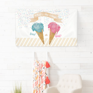 Banderoles Pastel Retro Glace Cream Genre Revevela Party