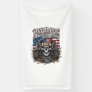 Banderoles Patriotique 1776 Hors Route Crâne Monster Truck Lo