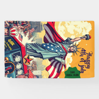 Banderoles Patriotique Liberty Parade - Vintage 4 juillet USA