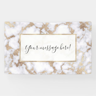 Banderoles Pattern de Chic White Gold Foil