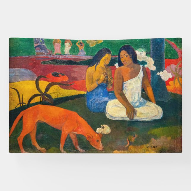 Banderoles Paul Gauguin - Arearea / Le Chien Rouge (Horizontal)