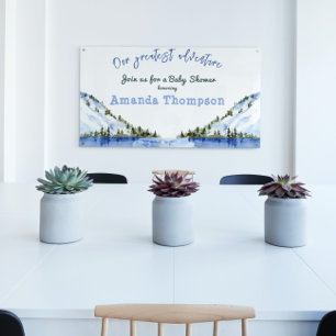 Banderoles Paysage hivernal moderne Notre plus grande aventur