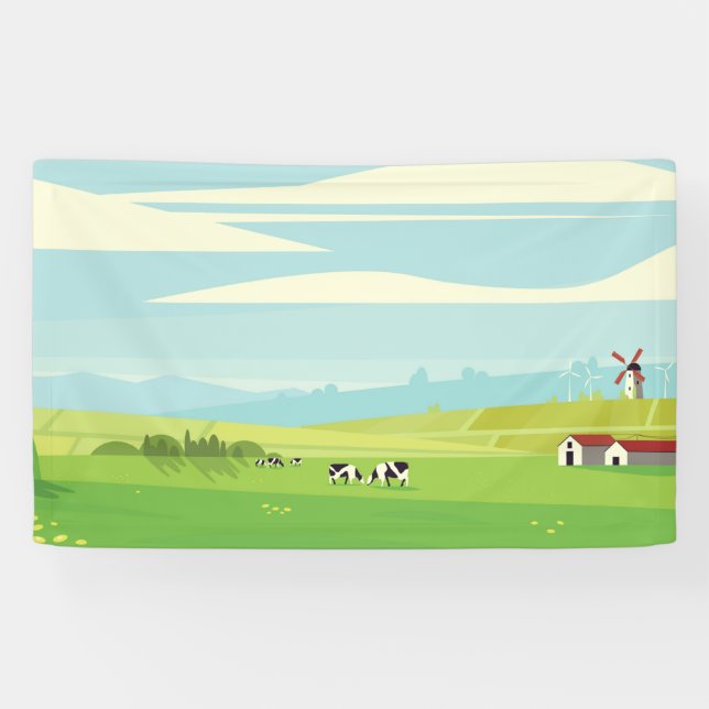 Banderoles Paysage saisonnier (Horizontal)