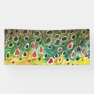 Banderoles Pêche Brown à la truite