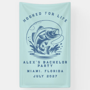 Banderoles Pêcheur Drôle Fête de Bachelor Personnalisée Pêche