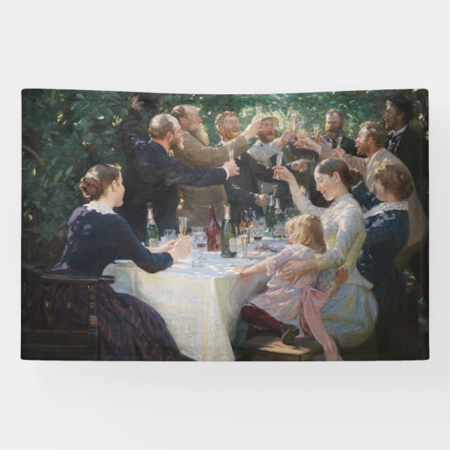 Banderoles Peder Severin Kroyer - Hip, Hip, Hurrah ! (Horizontal)
