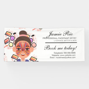 Banderoles Peintre de visages Peinture corporelle Artiste Pei