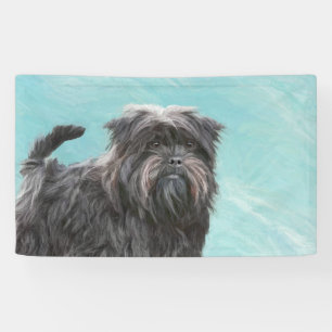 Banderoles Peinture Affenpinscher - Joli art original chien