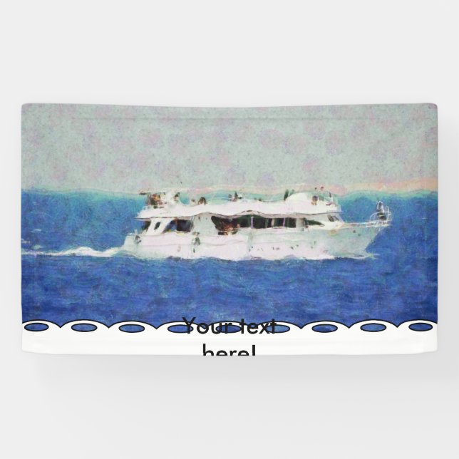 Banderoles Peinture de bateau (Horizontal)