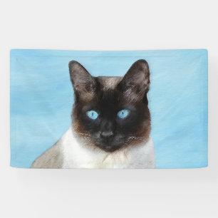Banderoles Peinture de chats de Siamese - Cute Original Cat A