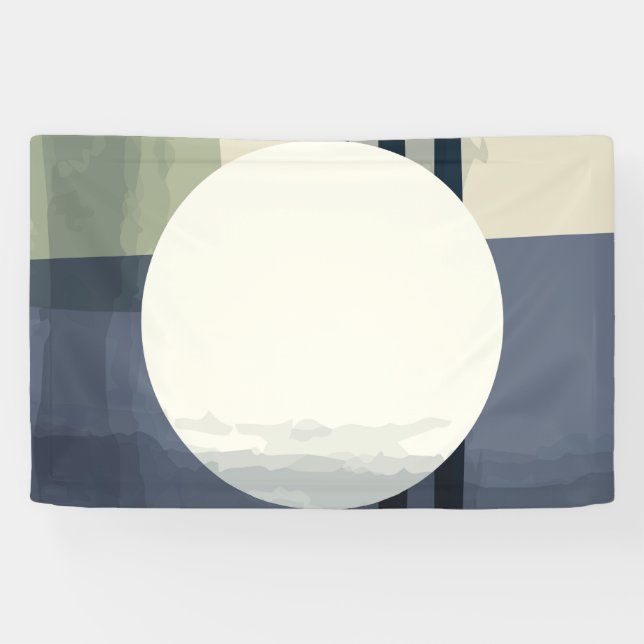Banderoles peinture en cercle Abstrait (Horizontal)