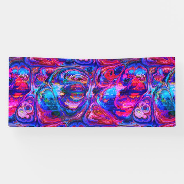 Banderoles Peintures à teintes pourpres modernes (Horizontal)