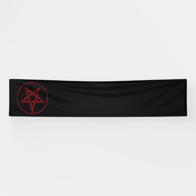 Banderoles Pentagram Red Devil (Horizontal)