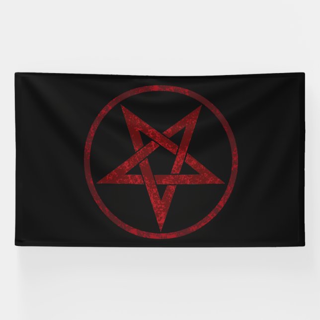 Banderoles Pentagram Red Devil (Horizontal)
