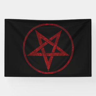 Banderoles Pentagram Red Devil