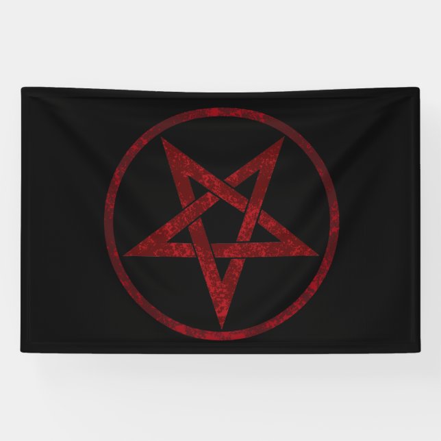 Banderoles Pentagram Red Devil (Horizontal)