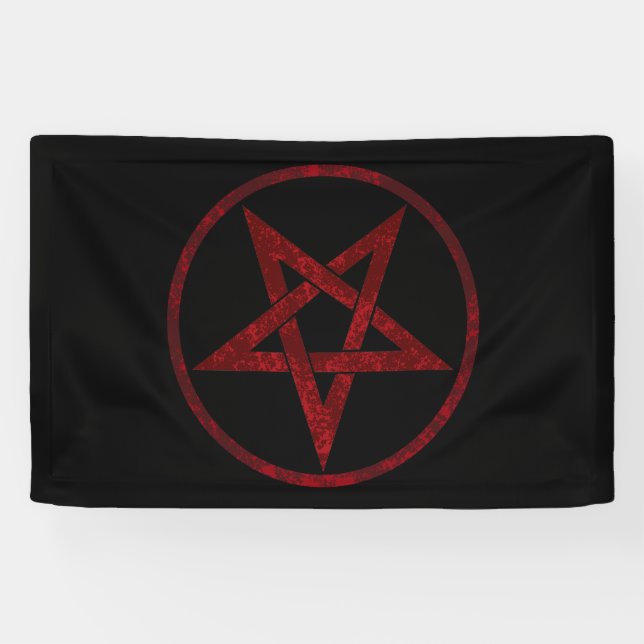 Banderoles Pentagram Red Devil (Horizontal)