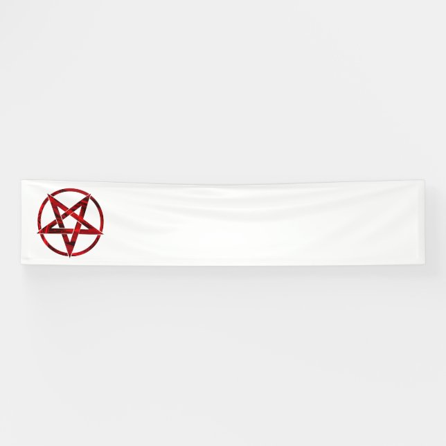Banderoles Pentagram Red Devil (Horizontal)