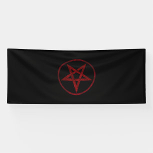Banderoles Pentagram Red Devil