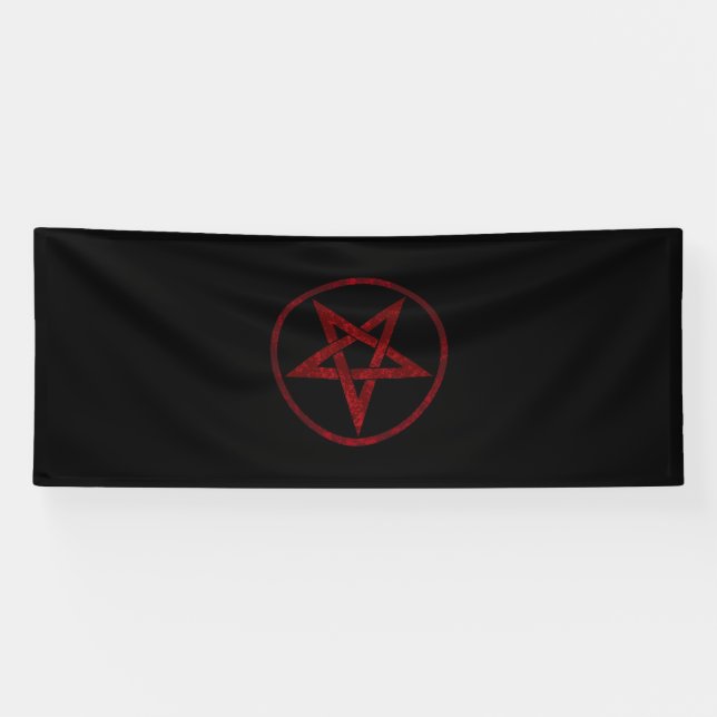 Banderoles Pentagram Red Devil (Horizontal)