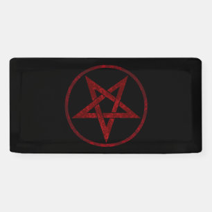 Banderoles Pentagramme du Diable Rouge