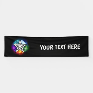 Banderoles pentagramme du Wiccan