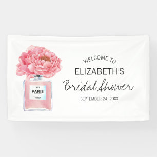 Banderoles Peonies roses Parfum Fête des mariées Florale Bien