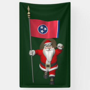 Banderoles Père Noël Avec Drapeau Du Tennessee