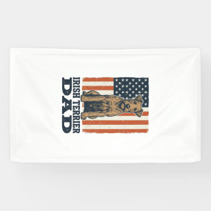 Banderoles Père Terrier Irlandais Patriotique Vintage