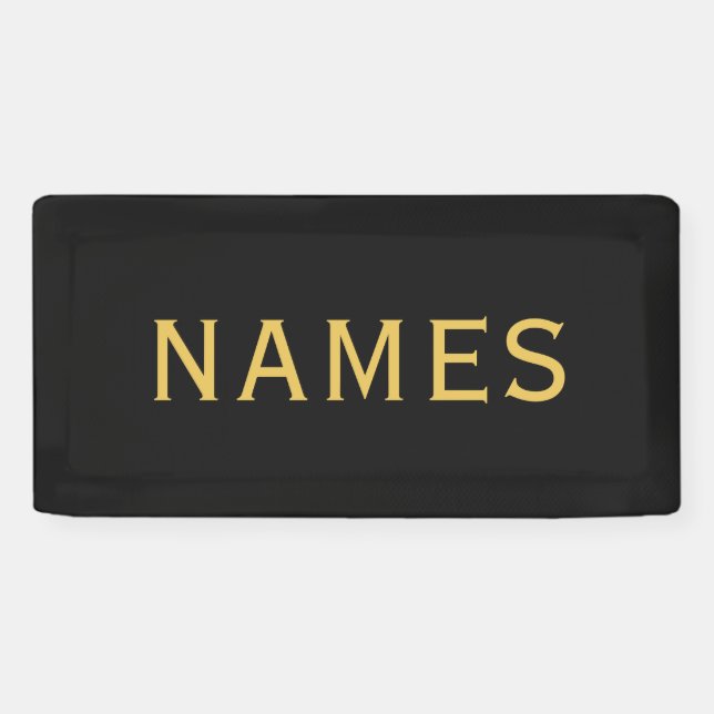 Banderoles Personalized With Last Name or Nickname on Them (Horizontal)