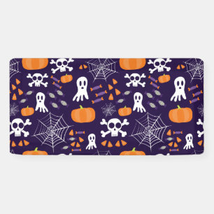 Banderoles Personnages amusants et effrayants d'Halloween